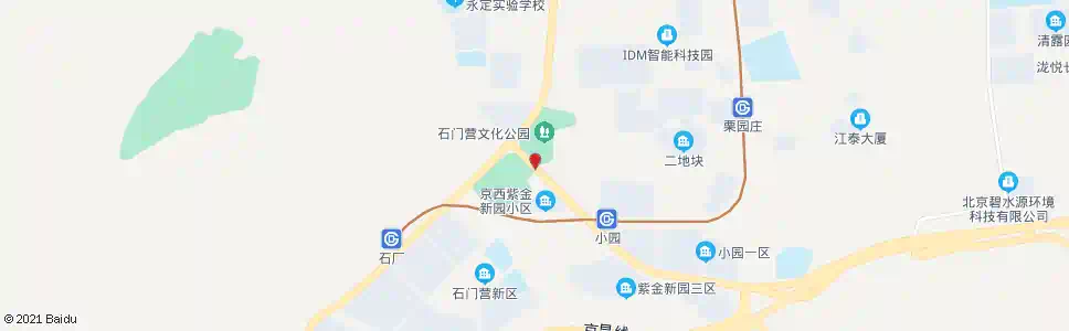 北京石门营_公交站地图_北京公交_妙搜公交查询2025