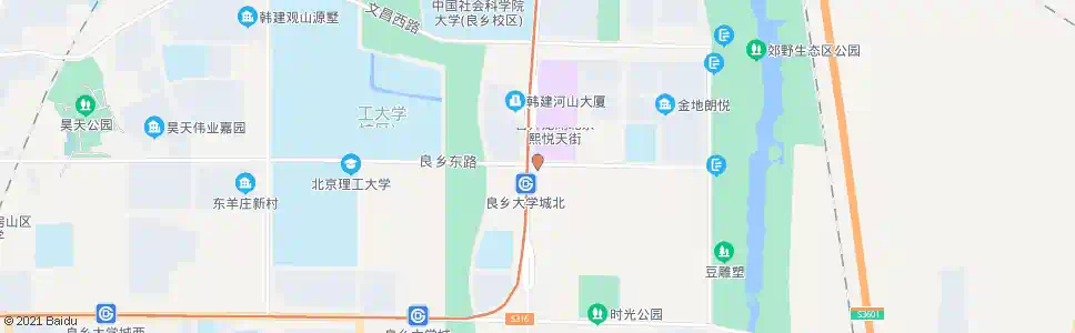 北京地铁大学城北站_公交站地图_北京公交_妙搜公交查询2025