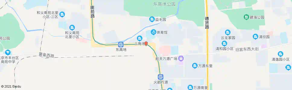 北京东高地_公交站地图_北京公交_妙搜公交查询2025