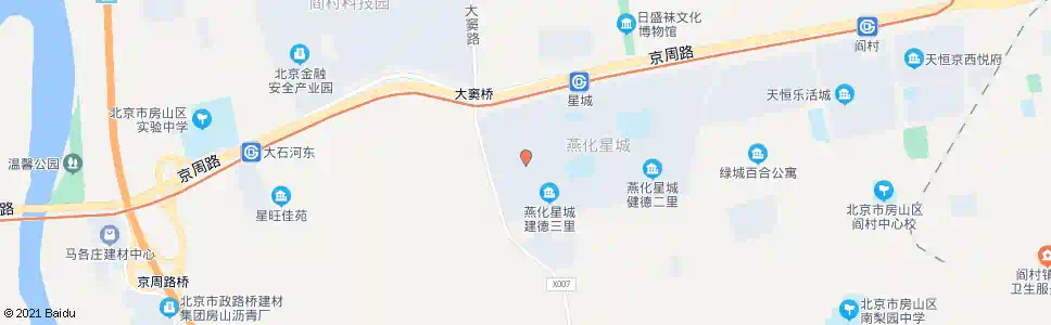北京燕化星城四里_公交站地图_北京公交_妙搜公交查询2025
