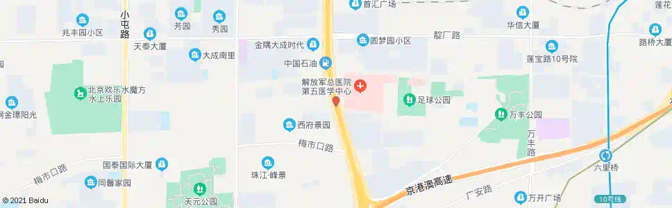 北京岳各庄(南行)_公交站地图_北京公交_妙搜公交查询2025