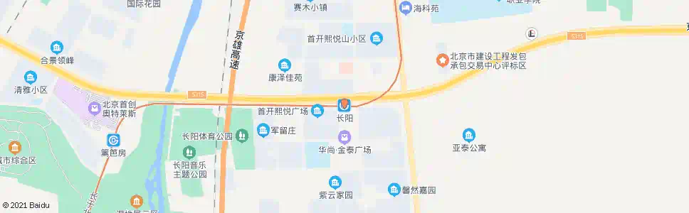 北京长阳环岛东_公交站地图_北京公交_妙搜公交查询2025