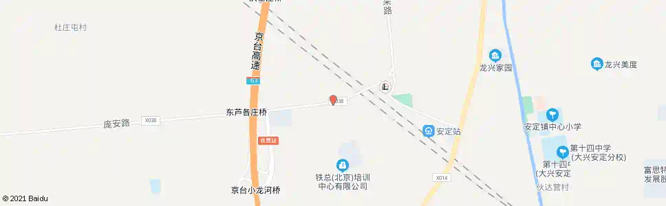 北京庞安路东口_公交站地图_北京公交_妙搜公交查询2025