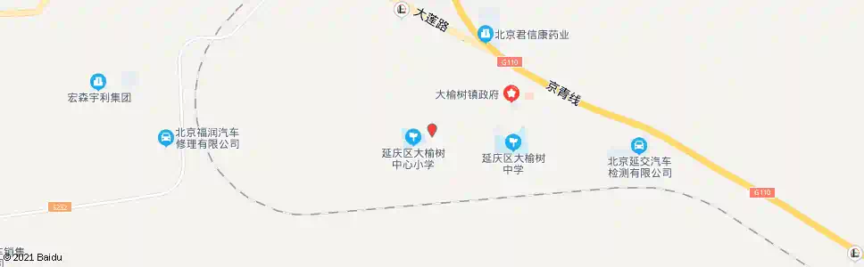 北京大榆树村西_公交站地图_北京公交_妙搜公交查询2025