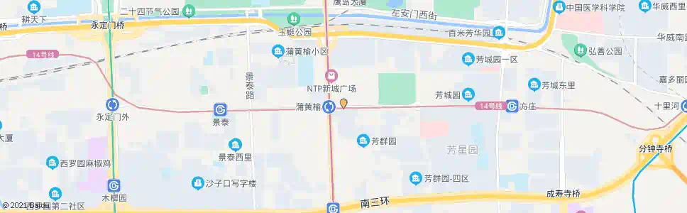 北京蒲芳路西口_公交站地图_北京公交_妙搜公交查询2025