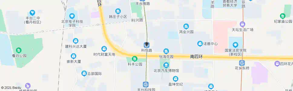 北京科怡路站_公交站地图_北京公交_妙搜公交查询2025