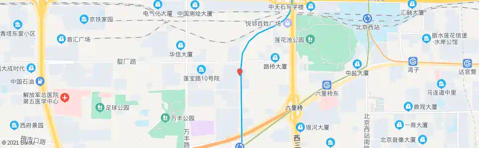 北京马官营南_公交站地图_北京公交_妙搜公交查询2025