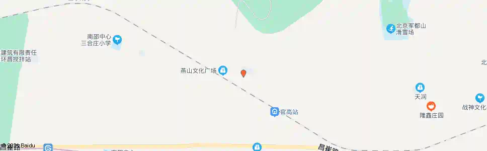 北京官高东_公交站地图_北京公交_妙搜公交查询2025