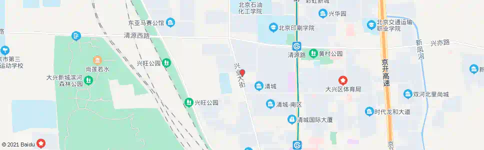 北京北京小学大兴分校_公交站地图_北京公交_妙搜公交查询2025