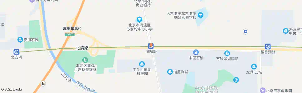 北京温阳路站_公交站地图_北京公交_妙搜公交查询2025