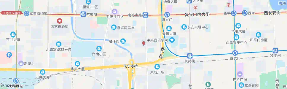 北京西便门外_公交站地图_北京公交_妙搜公交查询2025