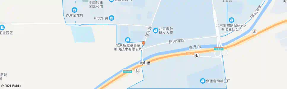 北京太和桥北_公交站地图_北京公交_妙搜公交查询2025
