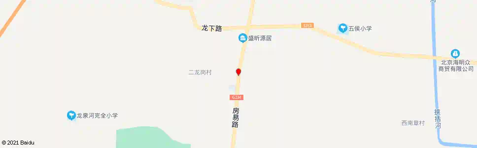 北京二龙岗_公交站地图_北京公交_妙搜公交查询2025