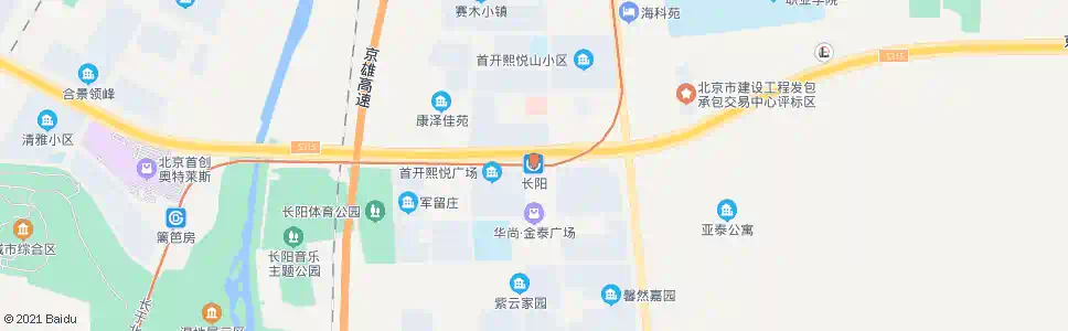 北京长阳站_公交站地图_北京公交_妙搜公交查询2025