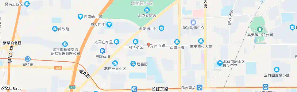 北京苏庄东街北口_公交站地图_北京公交_妙搜公交查询2025