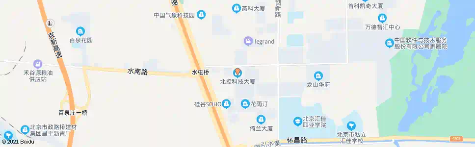 北京北控科技大厦_公交站地图_北京公交_妙搜公交查询2025