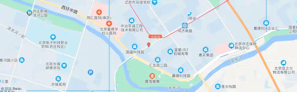 北京康定街西口_公交站地图_北京公交_妙搜公交查询2025