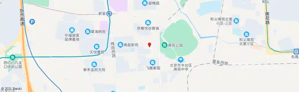 北京南苑西路_公交站地图_北京公交_妙搜公交查询2025
