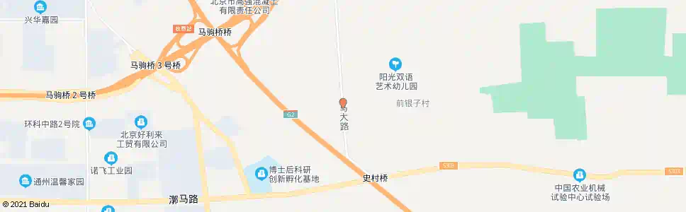 北京前银子村_公交站地图_北京公交_妙搜公交查询2025