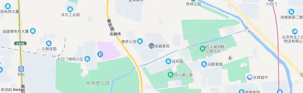 北京庑殿家苑_公交站地图_北京公交_妙搜公交查询2025
