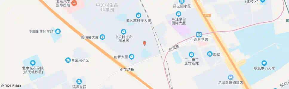 北京北清创意园_公交站地图_北京公交_妙搜公交查询2025