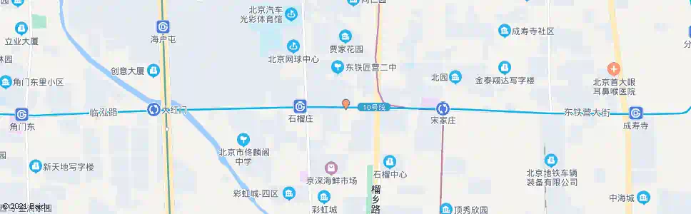 北京石榴园东区_公交站地图_北京公交_妙搜公交查询2025