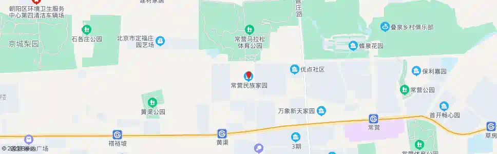 北京常营民族小区_公交站地图_北京公交_妙搜公交查询2025