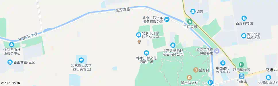 北京韩家川村_公交站地图_北京公交_妙搜公交查询2025