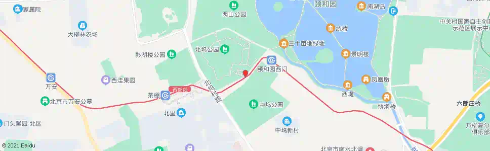 北京北坞村_公交站地图_北京公交_妙搜公交查询2025