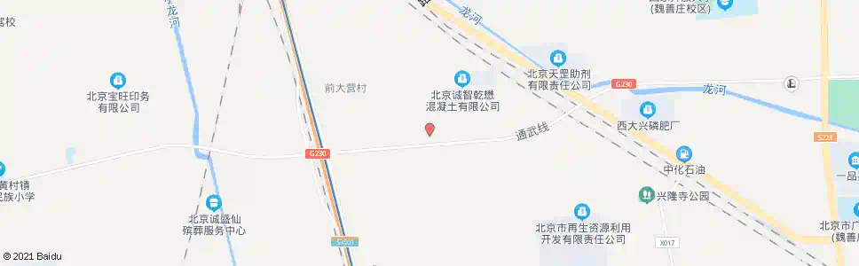 北京兴隆庄村西_公交站地图_北京公交_妙搜公交查询2025