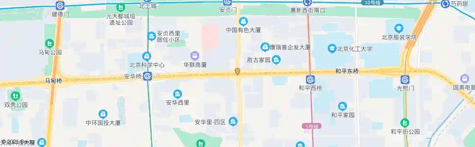 北京安贞桥_公交站地图_北京公交_妙搜公交查询2025