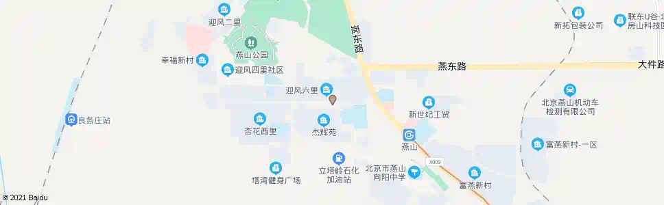 北京燕化杏花东里_公交站地图_北京公交_妙搜公交查询2025