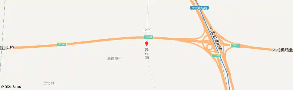 北京西白疃_公交站地图_北京公交_妙搜公交查询2025