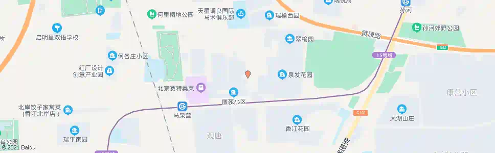 北京马泉营商场_公交站地图_北京公交_妙搜公交查询2025