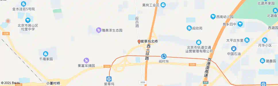 北京小紫草坞路口_公交站地图_北京公交_妙搜公交查询2025