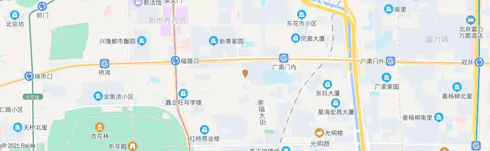 北京幸福大街北口_公交站地图_北京公交_妙搜公交查询2025