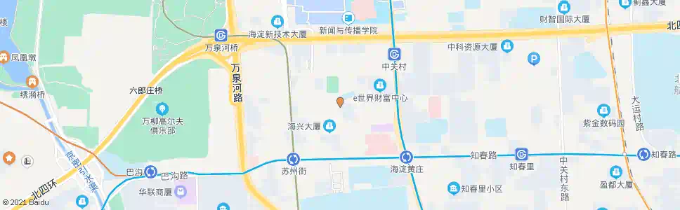 北京海淀中街北站_公交站地图_北京公交_妙搜公交查询2025