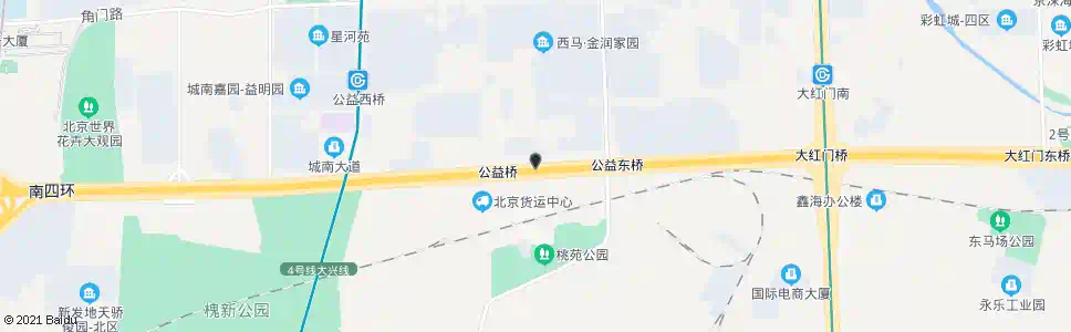 北京公益桥东_公交站地图_北京公交_妙搜公交查询2025