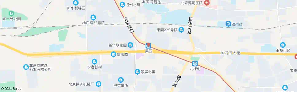 北京地铁果园站南_公交站地图_北京公交_妙搜公交查询2025