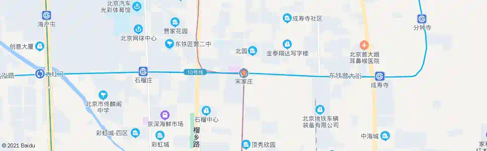 北京宋家庄站_公交站地图_北京公交_妙搜公交查询2025