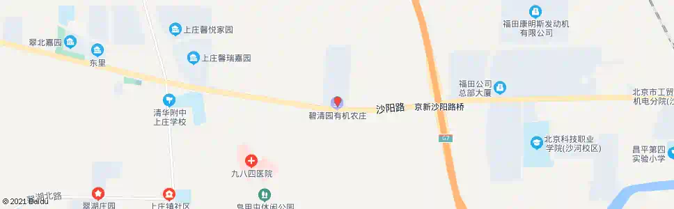 北京碧清园有机农庄_公交站地图_北京公交_妙搜公交查询2025