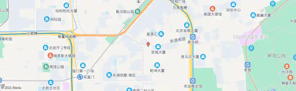 北京新源街西口_公交站地图_北京公交_妙搜公交查询2025
