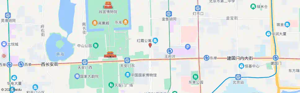 北京南河沿_公交站地图_北京公交_妙搜公交查询2025