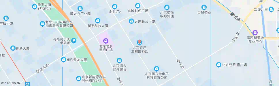 北京生物医药园_公交站地图_北京公交_妙搜公交查询2025