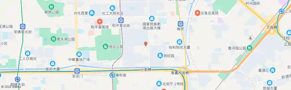 北京和平里南街_公交站地图_北京公交_妙搜公交查询2025