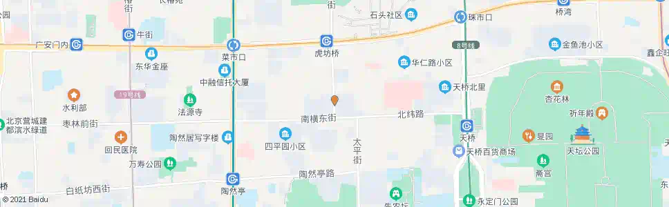 北京虎坊路_公交站地图_北京公交_妙搜公交查询2025