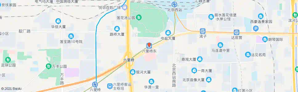 北京六里桥东_公交站地图_北京公交_妙搜公交查询2025