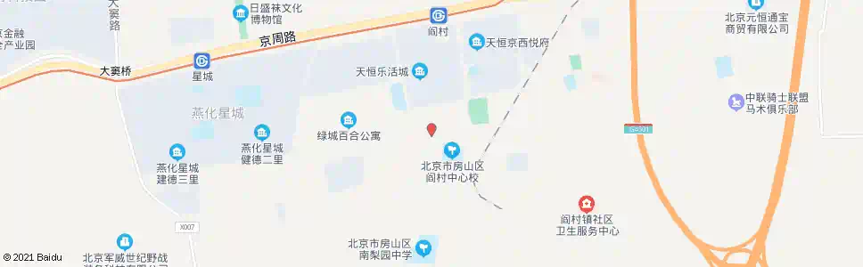 北京阎村中心小学_公交站地图_北京公交_妙搜公交查询2025