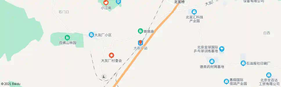 北京白灰厂_公交站地图_北京公交_妙搜公交查询2025