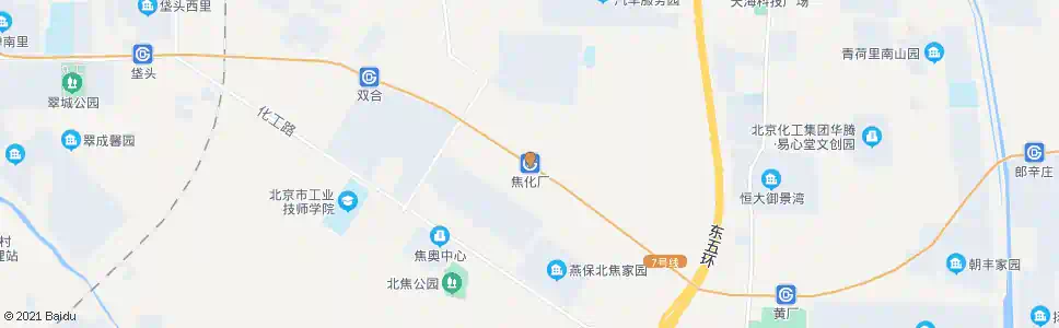 北京地铁焦化厂站_公交站地图_北京公交_妙搜公交查询2025